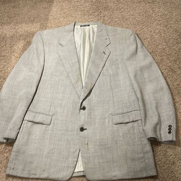 🔥🔥🚒Euromoda Sports Coat Gray Plaid - Picture 1 of 12